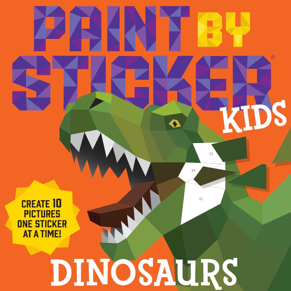 Paint By Sticker: Pinta Con Sickers, Dinosaurios1