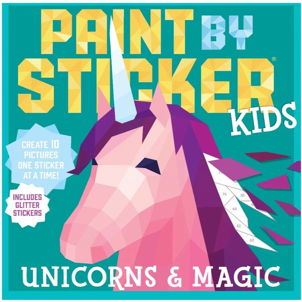 Paint By Sticker: Pinta Con Sickers, Magia Y Unicornios1