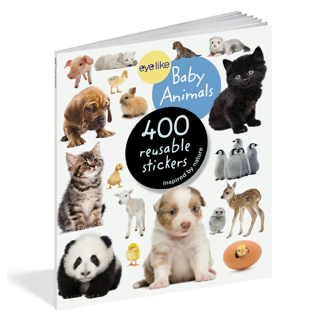 Eyelike Stickers: Stickers Reutilizables, Animales Bebes1