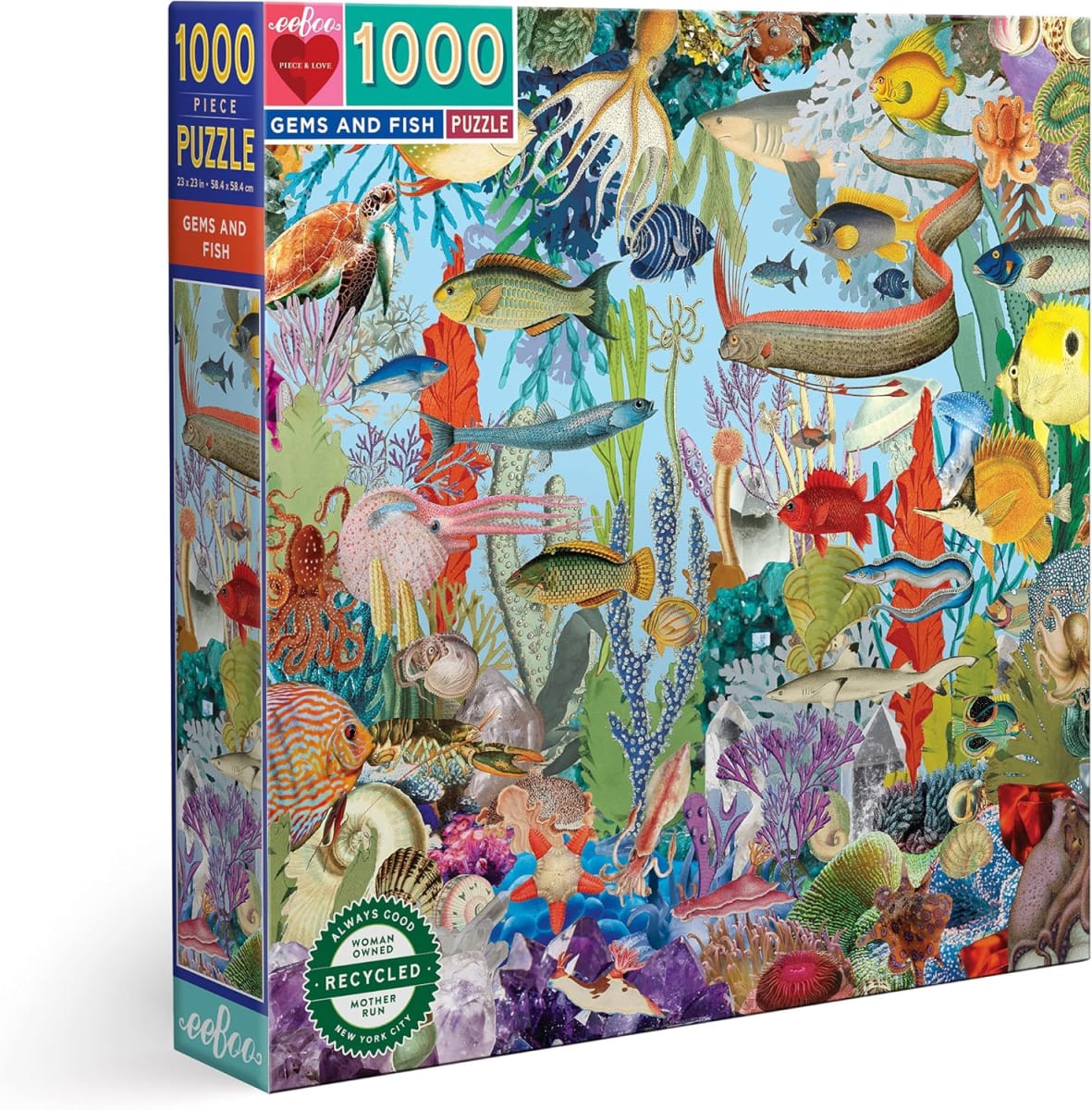 Puzzle 1000 Piezas Gemas y Peces5