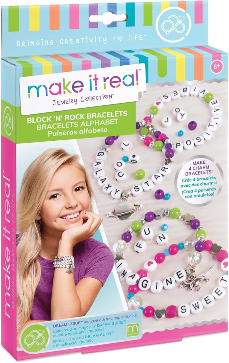 Make It Real Block & Rock Charm Bracelets, 12058