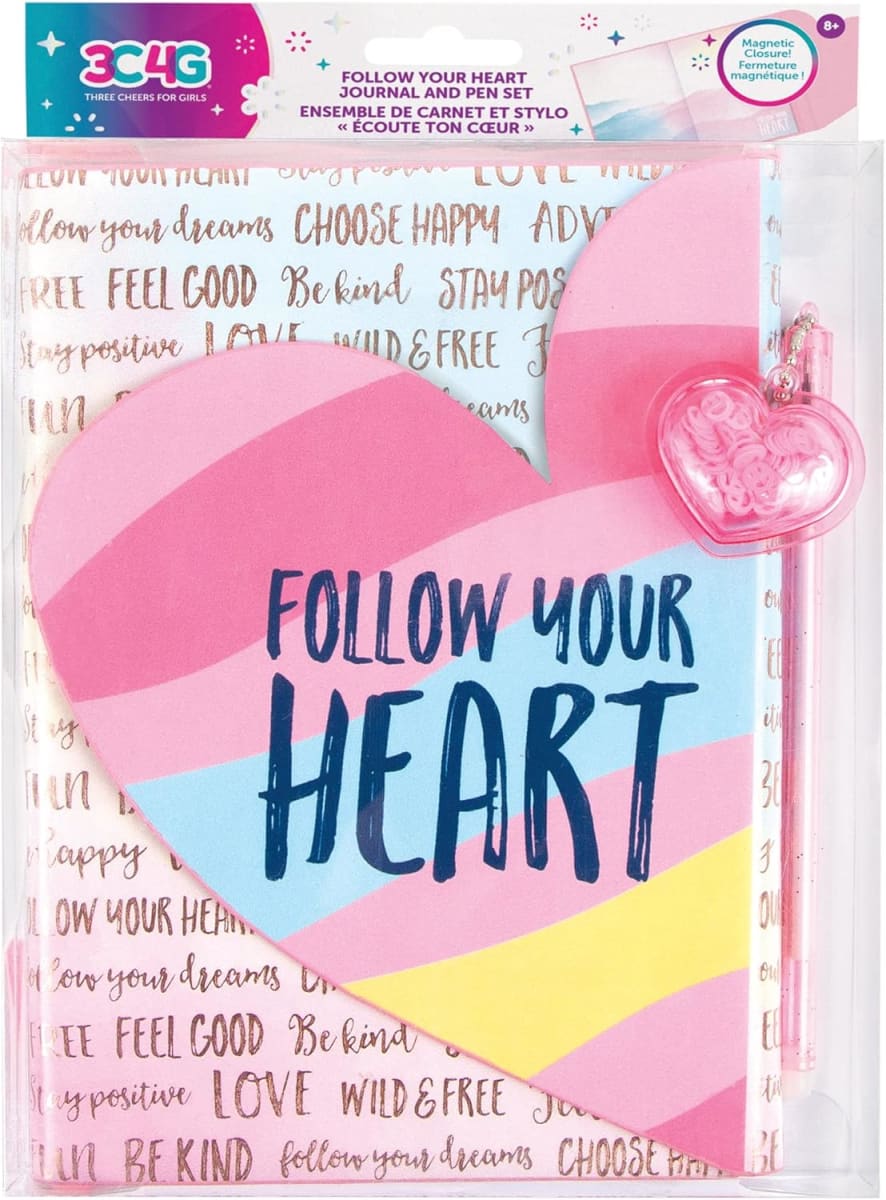 Make It Real 3C4G Follow Your Heart Journal And Pen Set, 120438
