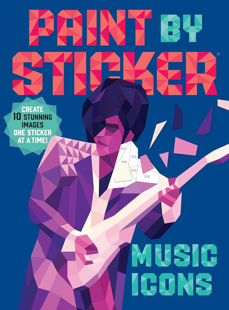 Workman Paint By Stickers / Pinta Con Stickers, Iconos De La Musica1