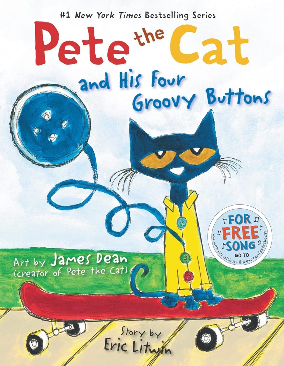 Pete The Cat And His Four Groovy Buttons, Tapa Dura1
