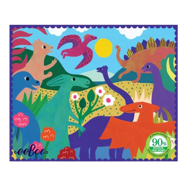 Puzzle36 Piezas Miniatura, Dinosaurios En El Parque1