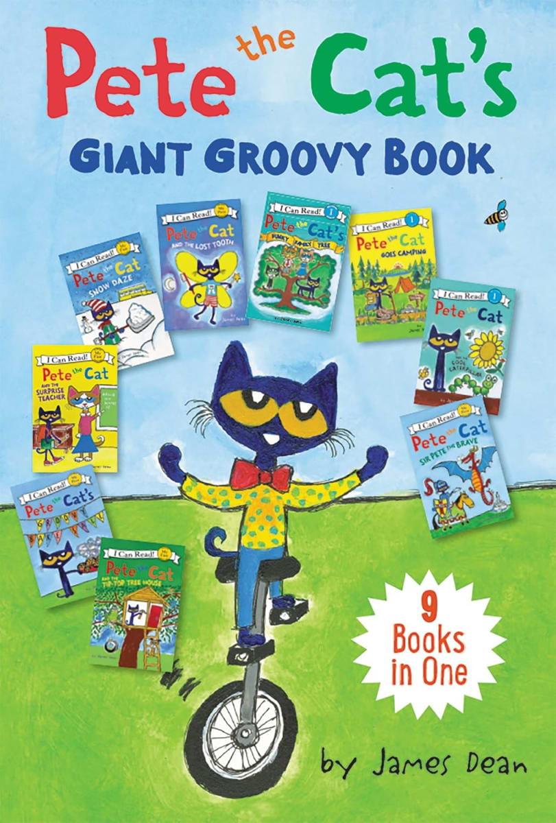 Pete The Cat'S Giant Groovy Book: 9 Books In One (My First I Can Read), Tapa Dura1