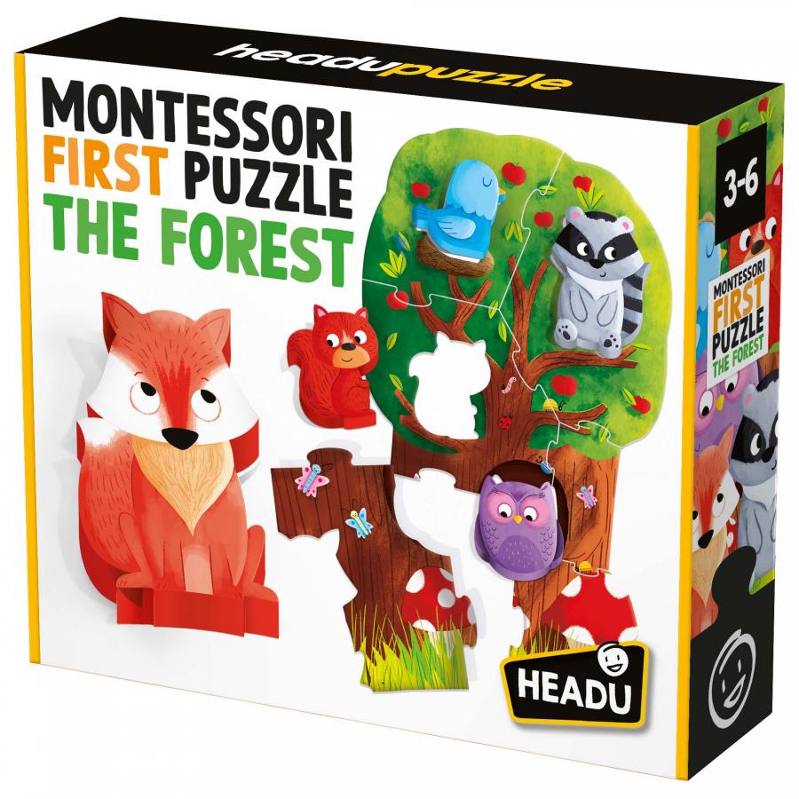 Puzzle Montessori First Puzzle The Forest, Mi Primer Puzzle El Bosque1