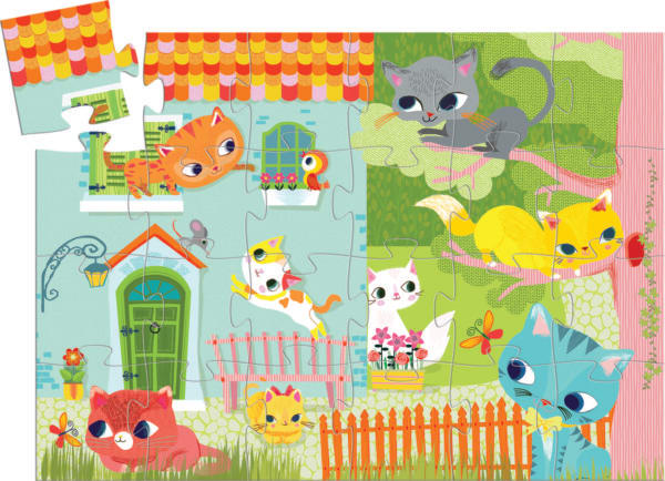 Puzzle 24 Piezas Gato Pachat Y Sus Amigos3