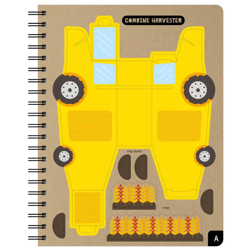 Cardboard Builder On The Farm, Contrucción Con Cartón, En La Granja2