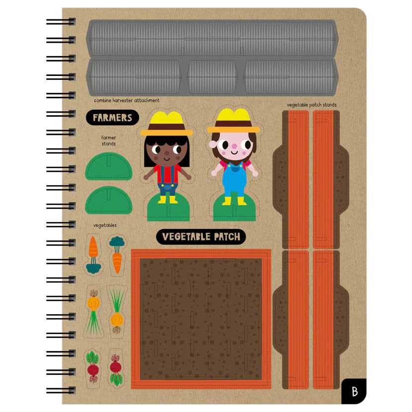 Cardboard Builder On The Farm, Contrucción Con Cartón, En La Granja3