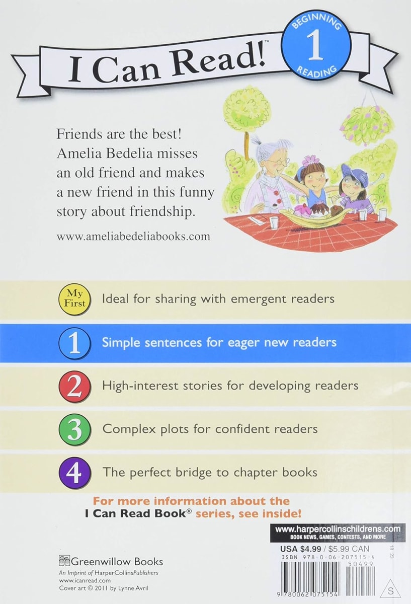 I Can Read: Amelia Bedelia Makes A Friend, Tapa Blanda2