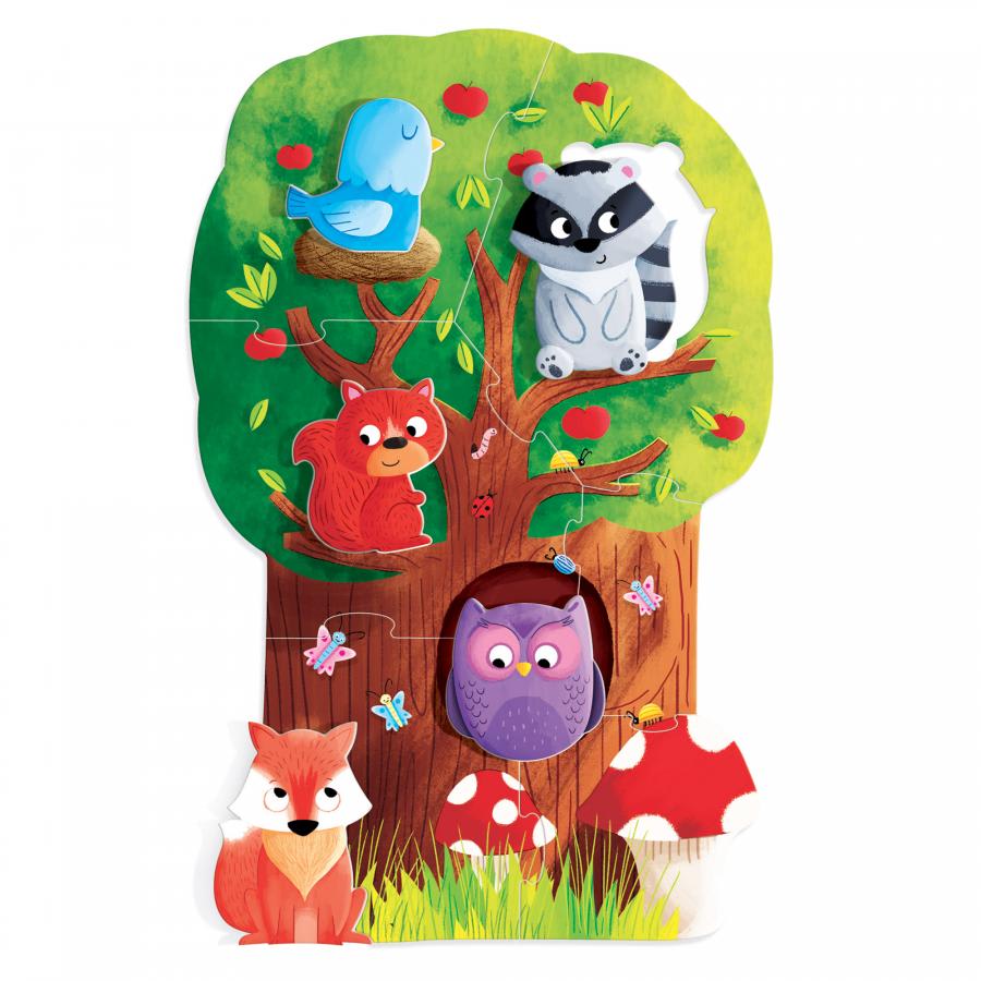 Puzzle Montessori First Puzzle The Forest, Mi Primer Puzzle El Bosque3