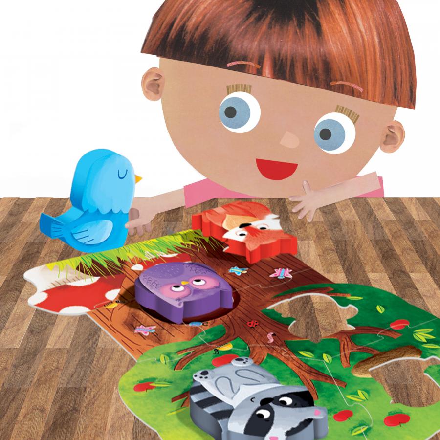 Puzzle Montessori First Puzzle The Forest, Mi Primer Puzzle El Bosque4