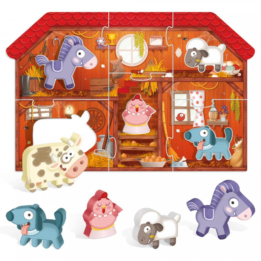 Headupuzzle Montessori First Puzzle The Farm, Mi Primer Puzzle La Granja2