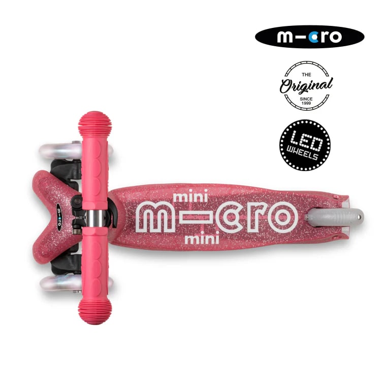 Micro Mini Deluxe Led Glitter Rosado2