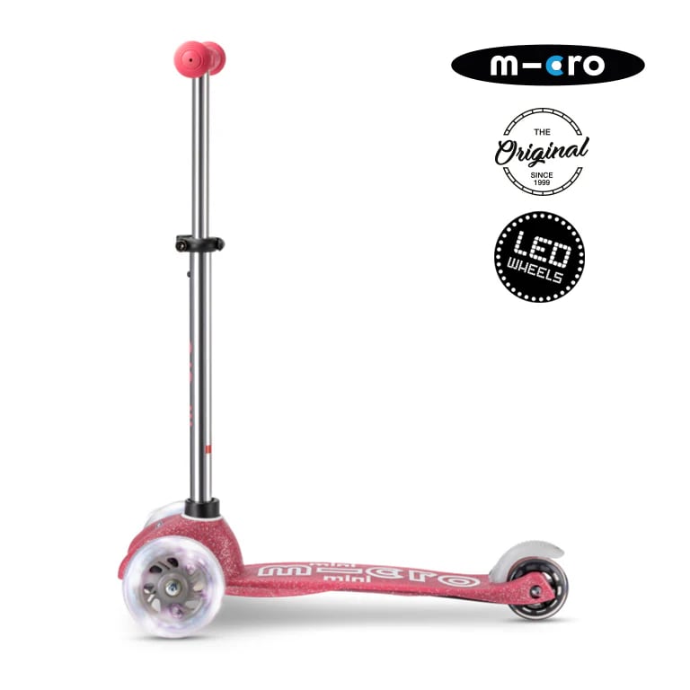 Micro Mini Deluxe Led Glitter Rosado3