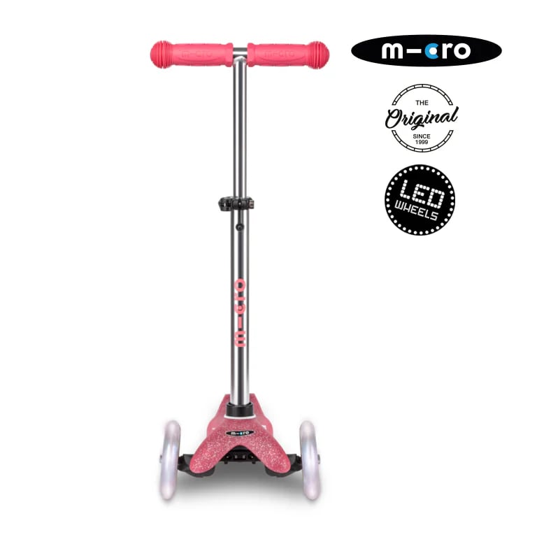 Micro Mini Deluxe Led Glitter Rosado4