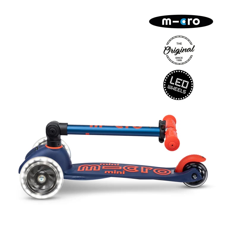 Micro Mini Deluxe Plegable Led Azul Marino2