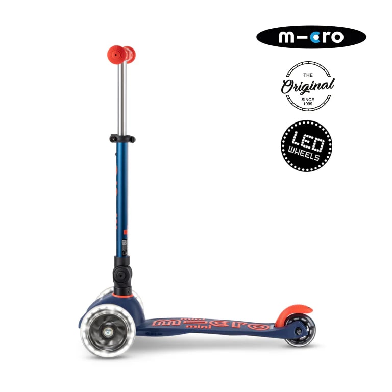 Micro Mini Deluxe Plegable Led Azul Marino3