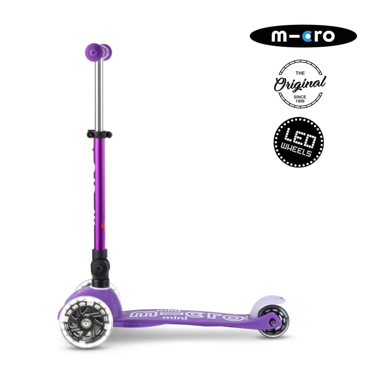 Micro Mini Deluxe Plegable Led Morado3