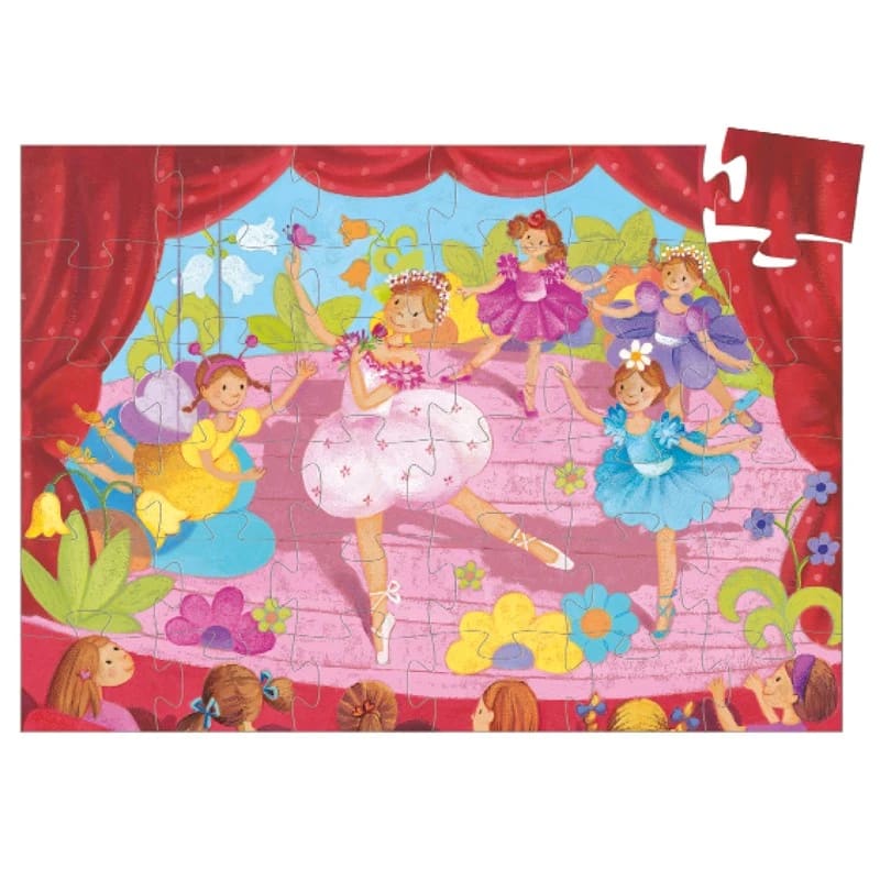 Puzzle 36 Piezas La Bailarina Con La Flor2