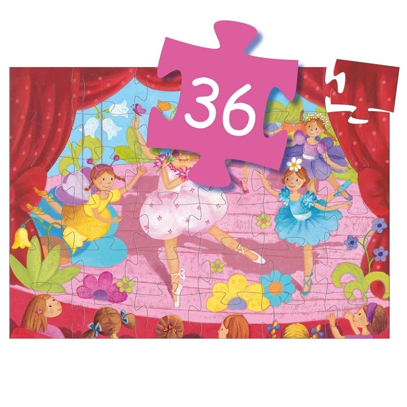 Puzzle 36 Piezas La Bailarina Con La Flor3
