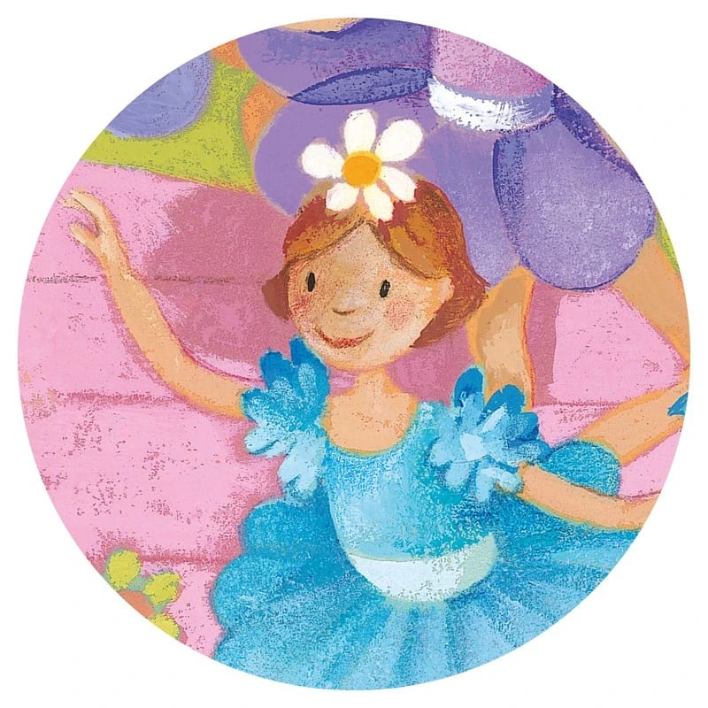Puzzle 36 Piezas La Bailarina Con La Flor4