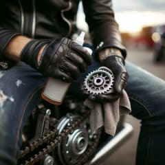 Mantenimiento de la Cadena de Moto: Engrase, Tensado, Limpieza y Cambio