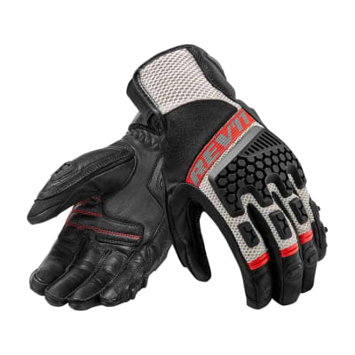Guantes Revit Sand 3 Negro/Gris/Rojo