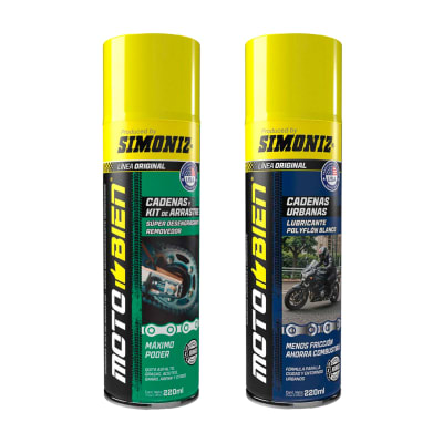 Kit Mantenimiento de Cadena Simoniz: Limpieza y Lubricación 220ml