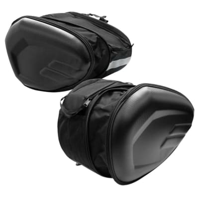 Set de Alforjas Bolsos Moto Semirrígidas Expansibles Hasta 58lts