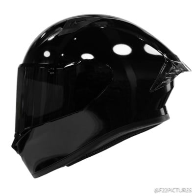 Casco ICH 503 Solid Negro Brillante