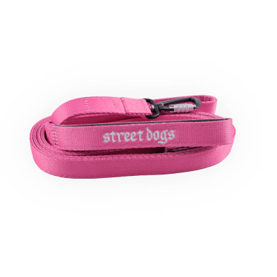 STREET DOGS CORREA LARGA MOSQUETON AUTOMATICO PINK 3 METROS1