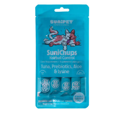 SUNIPET SUNICHUPS HAIRBALL CONTROL 4 STICKS