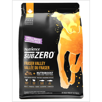 NUTRIENCE SUBZERO DOG FRASER VALLEY SMALLBITE 4.5 KG