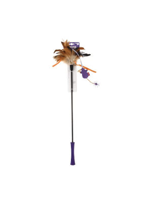 GIGWI FEATHER TEASER VARILLA PLUMA RATON