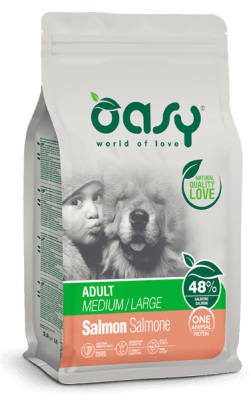 OASY ONE ANIMAL PROTEIN ADULT MEDIUM/LARGE SALMON 12 KG