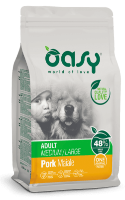 OASY ONE ANIMAL PROTEIN ADULT MEDIUM/LARGE PORK 12 KG