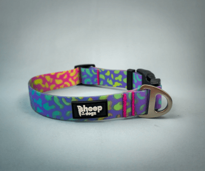 SHEEPDOGZ COLLAR IMPERMEABLE LEOPARDO