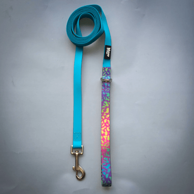 SHEEPDOGZ CORREA IMPERMEABLE NEON LEOPARDO1