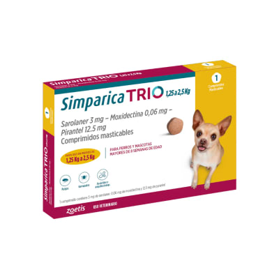 SIMPARICA TRIO 1 COMPRIMIDO