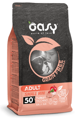 OASY GRAIN FREE ADULT SMALL/MINI TURKEY 2.5 KG