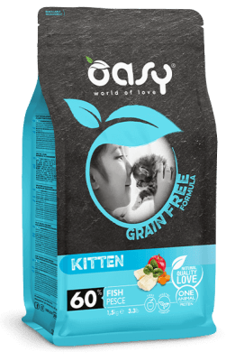 OASY CAT GRAIN FREE KITTEN FISH 1.5 KG