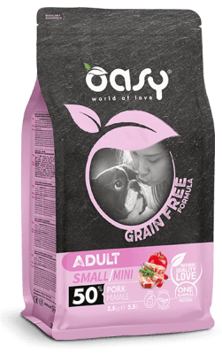 OASY GRAIN FREE ADULT SMALL/MINI PORK 2.5 KG