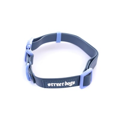 STREET DOGS COLLAR PVC BLUE