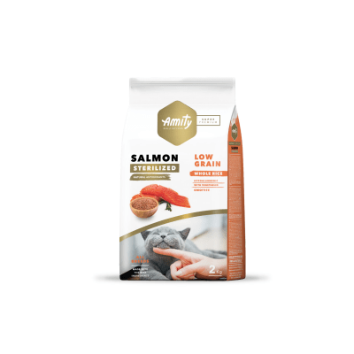 AMITY SP LOW GRAIN SALMON ADULT CAT STERILIZED