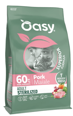 Oasy Cat Superior Adult Sterilized Pork 1,5 Kg