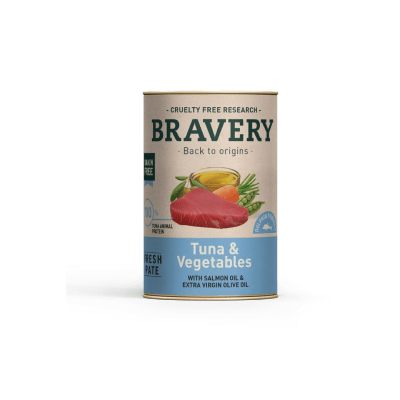 BRAVERY TUNA AND VEGETABLES DOG WET FOOD 290 GR