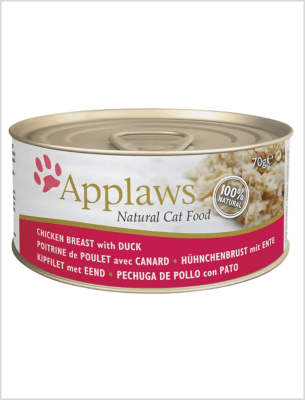 APPLAWS GATO PECHUGA DE POLLO-PATO CON CALDITO 70 GR