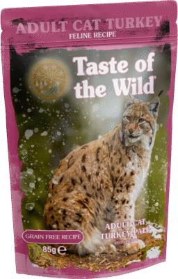 TASTE OF THE WILD POUCH GATO ADULTO PAVO 85 GR1